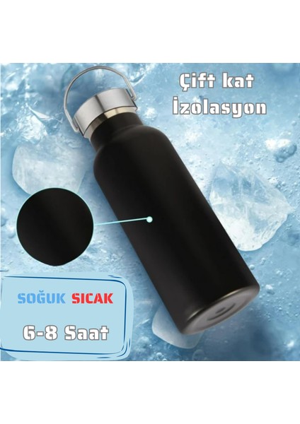 750 ml Paslanmaz Çelik Tutacaklı Termos Matara -Vakumlu Sızdırmaz fırsatları