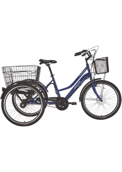 E - Porter Lityum Elektrikli Bisiklet 44 cm V - Roller Fren 3 Vites 24 Jant Lacivert Beyaz fırsatları