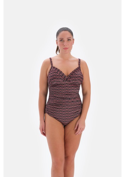 Şık ve Destekleyici Büyük Beden Tek Parça Mayo