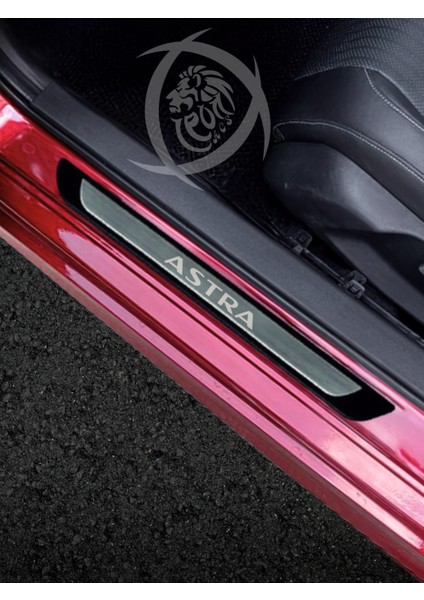 Opel Astra H 2004-2010 Modeller Krom Kapı Eşiği 4 Parça Paslanmaz Çelik Abs Çerçeve