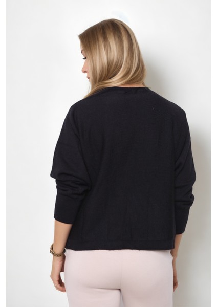 Geniş Yaka Yarasa Kol Oversize Triko Bluz indirimleri