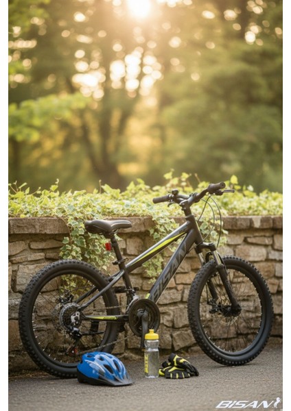 Cooper Çocuk Bisikleti 28 cm Md 20 Jant 21 Vites Mat Siyah Sarı modelleri