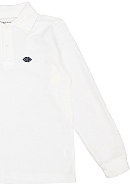 Kız Erkek Çocuk Polo Yakalı Uzun Kollu Okul Tişört - Çocuk Giyim modelleri