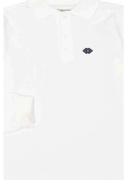 Kız Erkek Çocuk Polo Yakalı Uzun Kollu Okul Tişört - Çocuk Giyim