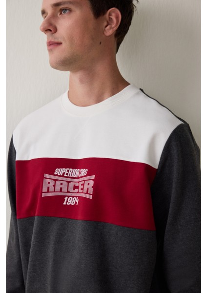 Melanj Racer Erkek Oversize Pamuklu Pijama Takımı