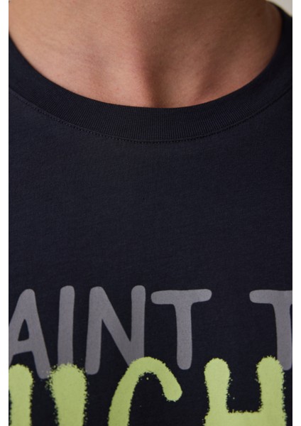 Çizgili Night Erkek Bisiklet Yaka Uzun Kollu Pijama Takımı