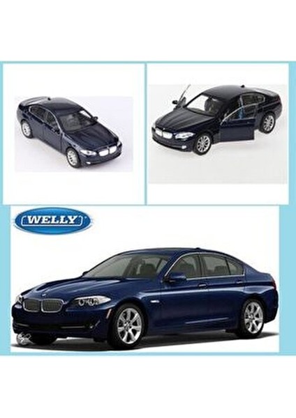 Welly Bmw 535I M5 1/36 Ölçek Diecast Çek Bırak Metal Model Araba
