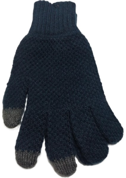 Erkek Örgü Dokunmatik Eldiven Standart