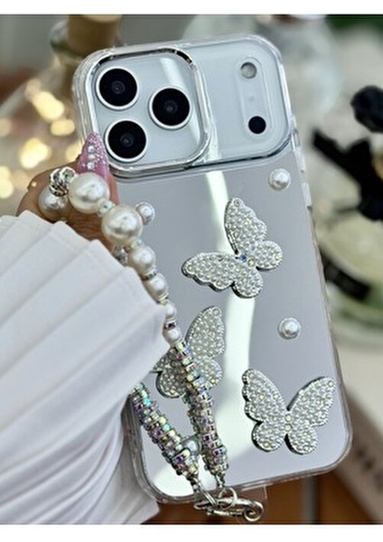 Iphone 17 Promax Uyumlu Aynalı Charm Kelebek Oyuncak Tasarımlı Silikon Kılıf fırsatları