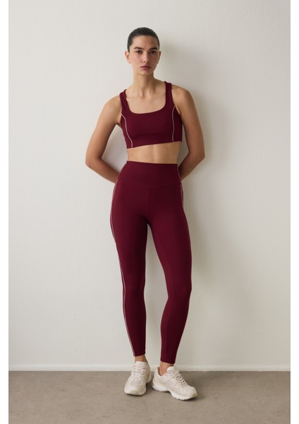 Bordo Orta Destek Join Spor Sütyeni