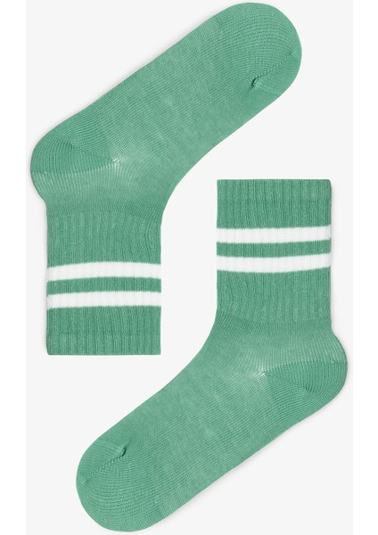 Erkek Çocuk Greeny Çizgili 3'lü Soket Çorap