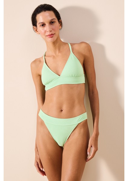 Sage Super Dokulu Açık Yeşil Bikini Altı