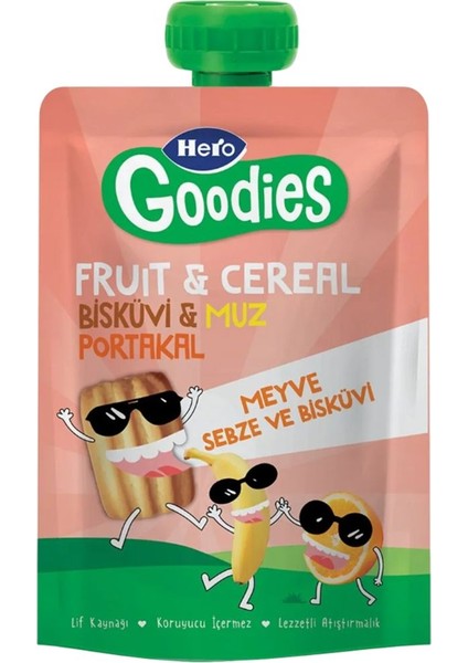 Goodies Biskuvi Muz Portakal 100GR 1 Adet