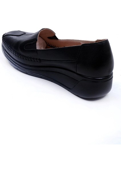 Siyah Kadın Hakiki Deri Ayakkabı 362.134-1