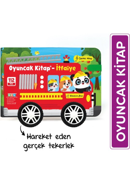 Oyuncak Kitap - Itfaiye (Gerçek Tekerlekli)