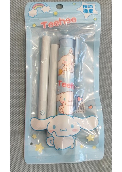 Cinnamoroll Figürlü Basmalı Otomatik Rulo Silgi (2 Adet Yedek Silgisiyle) AD58216