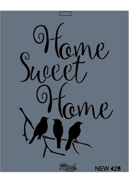 Rich New Seri N-429 Stencil 35X25 cm