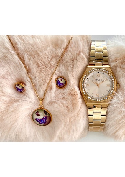 Kare Kadran Çelik Zirkon Taşlı Kadın Kol SAATI+%100 Çelik Kolye Küpe Hediye Set fiyatları