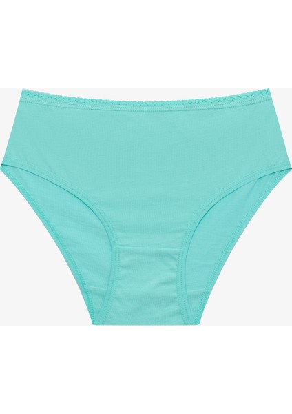 Çok Renkli Kız Çocuk Denizatı Baskılı 5'li Pamuk Külot