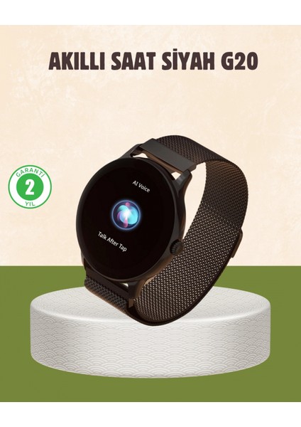 G20 Mini Akıllı Saat – Sağlık Takibi, Uzun Pil Ömrü, Dokunmatik Renkli Ekran