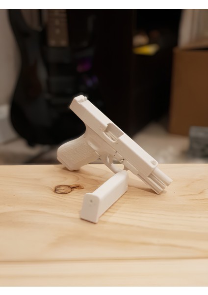 GLOCK18 Modeli 1/3 Ölçekli Işlevsel ve Modifiye Edilebilir Masa Süsü, Fidget Oyuncak ve Anahtarlık fırsatları