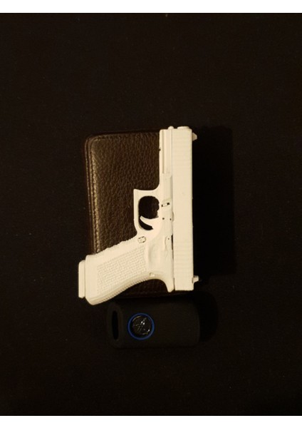 GLOCK18 Modeli 1/3 Ölçekli Işlevsel ve Modifiye Edilebilir Masa Süsü, Fidget Oyuncak ve Anahtarlık indirimleri