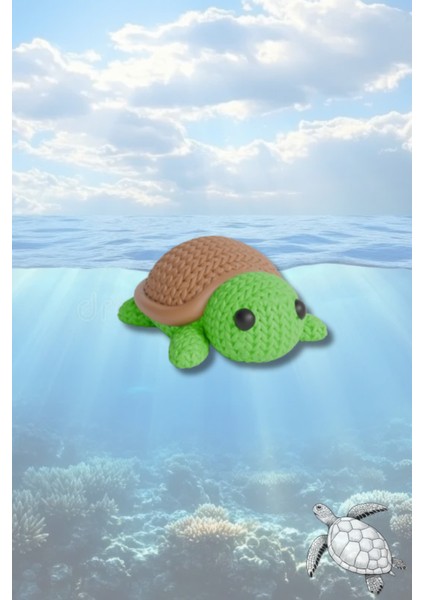 Örgü Desenli Kahverengi Maymun Anahtarlık – Sert ve Ağır Figür | Dekoratif Aksesuar