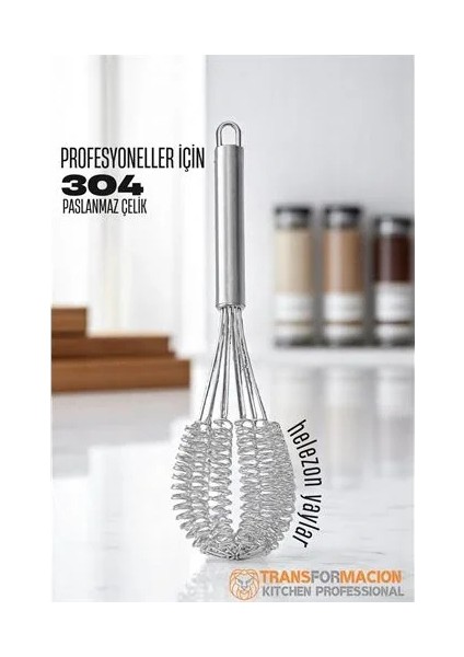 Helezon Yaylı Çırpıcı 304 Paslanmaz Çelik Makarna Çırpıcı Çırpma Teli fiyatları