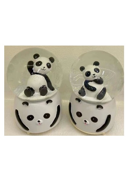 Siyah-Beyaz Panda Kar Küresi Orta Boy - Lisinya