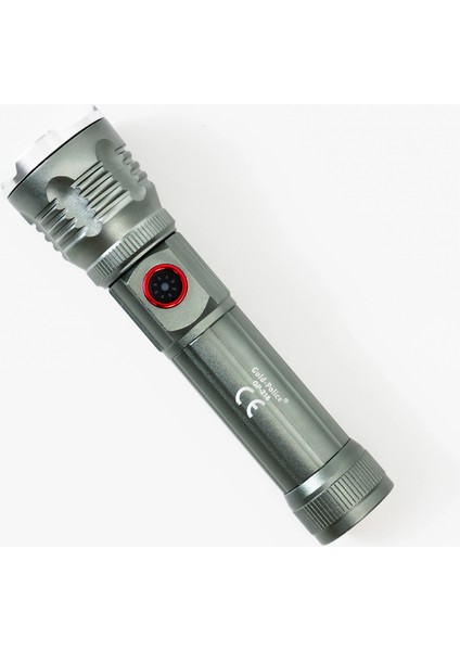 Gold Police GP-216 Şarjlı El Feneri Güçlü Tg LED 2000 Lümen - Lisinya