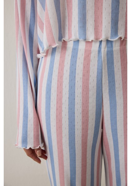 Moonlight Bisiklet Yaka Termal Etkili Pijama Takımı