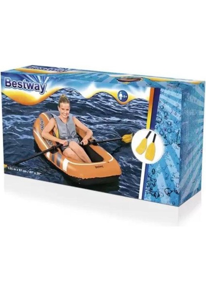 Tek Kişilik Bot Hydroforce 155 x 97 cm Bestway + Kürek - 61078 (Lisinya) fiyatları