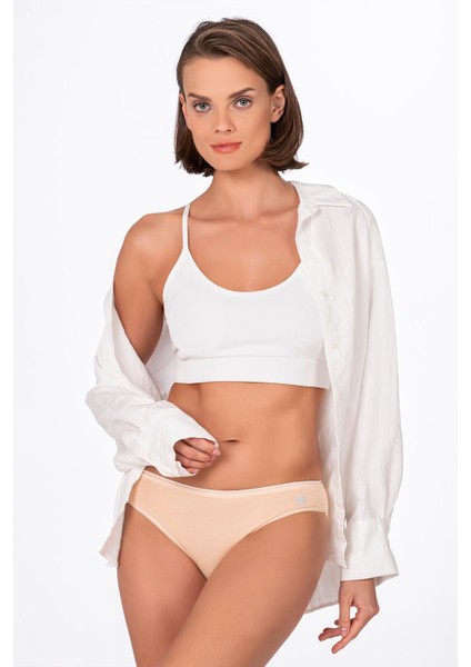 Kadın Pamuklu Modal Slip Külot | Ten K23924
