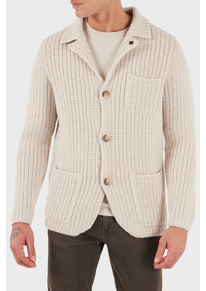 % 100 Yün Regular Fit Düğmeli Örme Ceket Erkek Ceket 10166 25073 054 modelleri