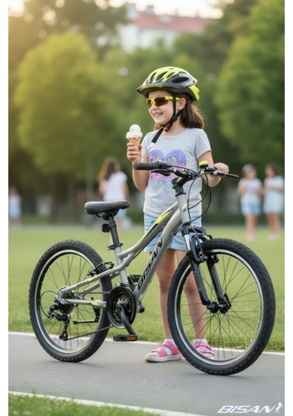 Buffalo Çocuk Bisikleti 28 cm V 20 Jant 18 Vites Açık Gri Siyah Sarı modelleri