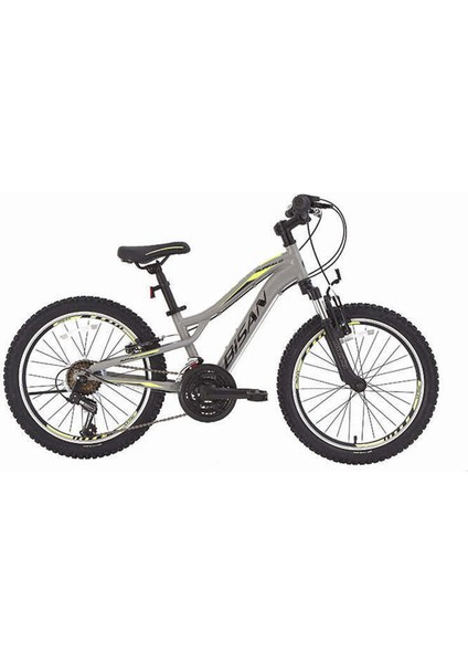 Buffalo Çocuk Bisikleti 28 cm V 20 Jant 18 Vites Açık Gri Siyah Sarı