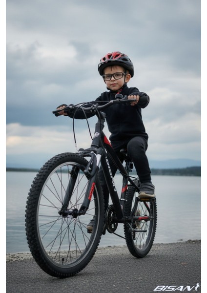 Buffalo Çocuk Bisikleti 28 cm V 20 Jant 18 Vites Mat Siyah Kırmızı indirimleri