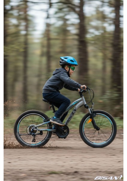 Buffalo Çocuk Bisikleti 28 cm V 20 Jant 18 Vites Açık Gri Siyah Mavi modelleri