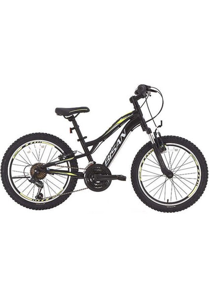 Buffalo Çocuk Bisikleti 30 cm V 24 Jant 18 Vites Mat Siyah Sarı fiyatları