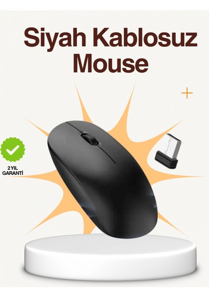 Kablosuz Sessiz Mouse – Ayarlanabilir Dpı ve USB Bağlantılı
