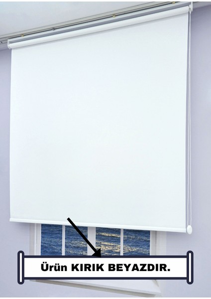 Stor Zebra Güneşlik Perde - (EKRU/AÇIK KREM) - Mat Kalın Kumaş - DÜZ/ETEKSİZ - Alüminyum Kasa&Boru