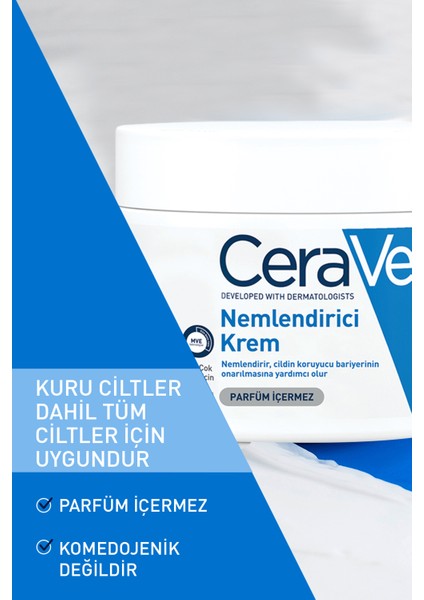 Nemlendirici Krem Kuru Ciltler Seramid ve Hyalüronik Asit İçerikli 340 gr fiyatları