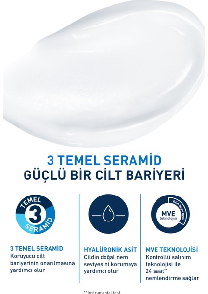 Nemlendirici Krem Kuru Ciltler Seramid ve Hyalüronik Asit İçerikli 340 gr indirimleri