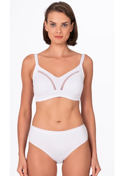 Kadın Tül Detay Toparlayıcı Sütyen | Beyaz 706 indirimleri