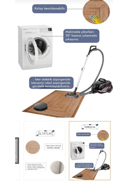 Kaymaz Tabanlı Makinede Yıkabilir Kolay Silinebilir Leke Tutmaz Yolluk Salon Mutfak Halısı fırsatları