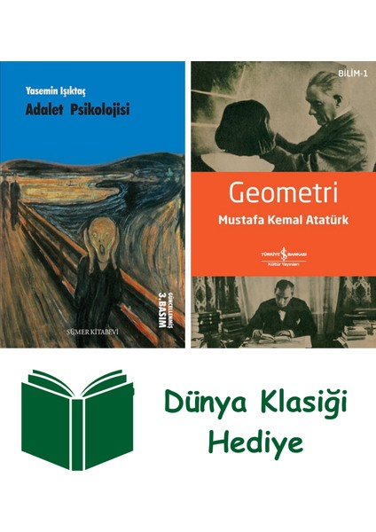 Adalet Psikolojisi + Geometri + Dünya Klasiği Hediye