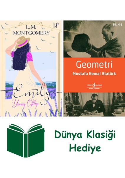 Emily - Yeniay Çiftliği (Ciltli) + Geometri + Dünya Klasiği Hediye
