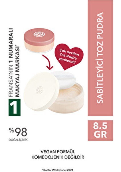 Sabitleyici Toz PUDRA-VEGAN-8.5G-70328