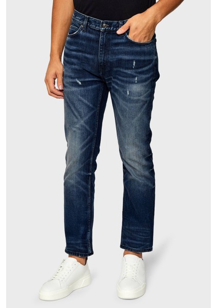 Pamuklu Slim Fit Normal Bel Dar Paça Jeans Erkek Kot Pantolon 50550143 413 modelleri