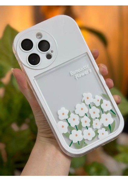 Iphone 14 Promax Uyumlu Oyuncaklı Romantic Flowers Çiçek Desenli Aa Kalite